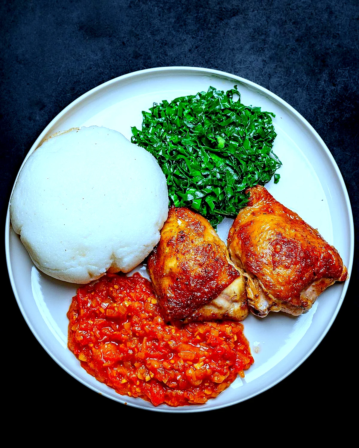 AKPAN + POULET BRAISÉ