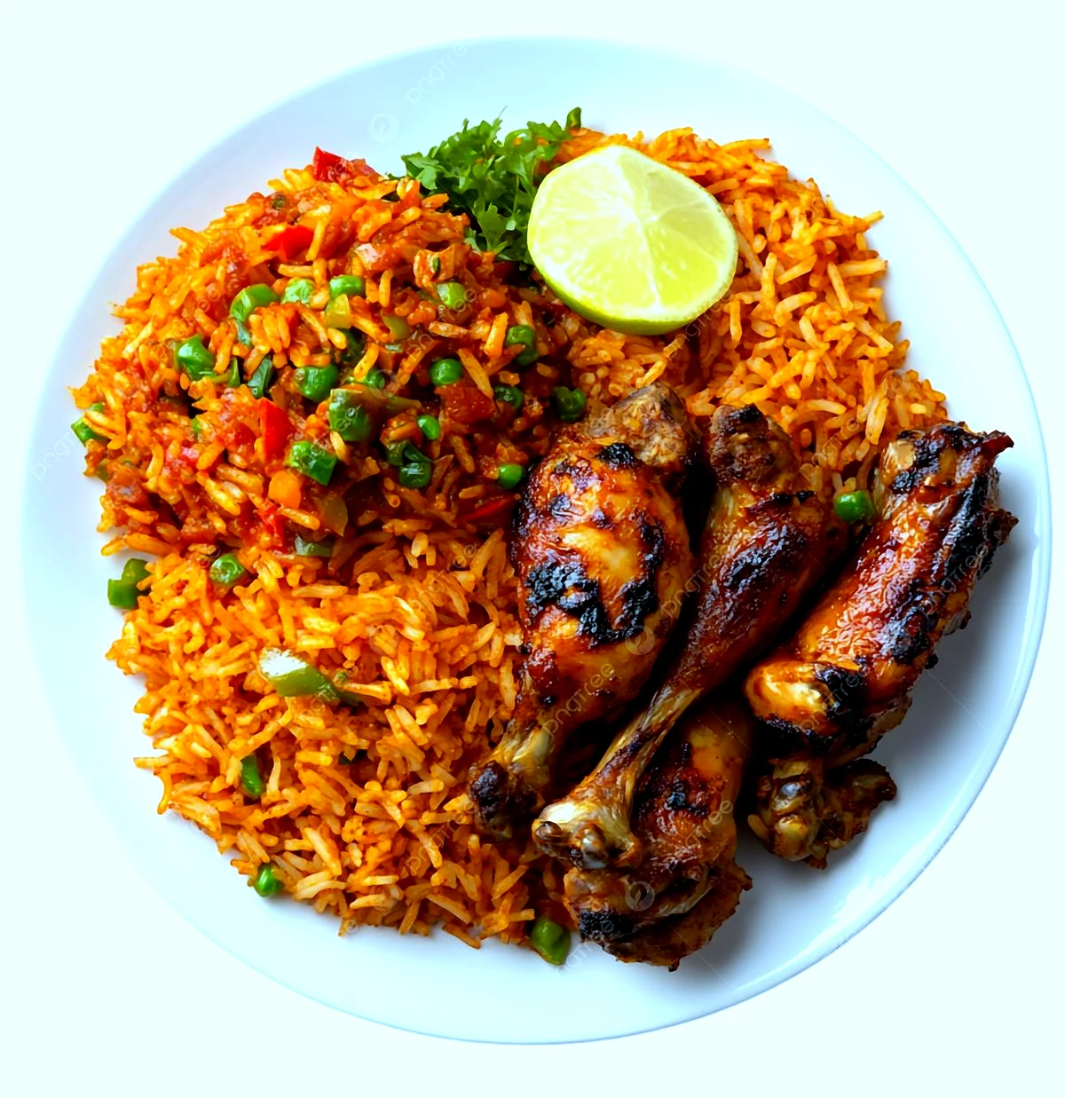 RIZ + CUISSE DE POULET