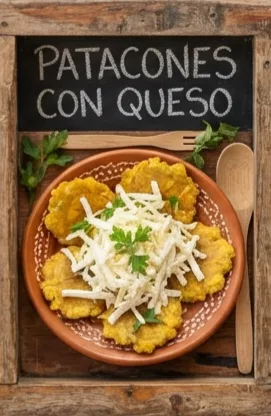 Patacones con queso