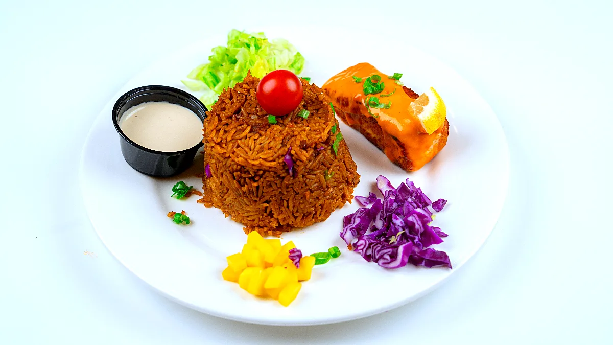 رز صياديه مع سالمون