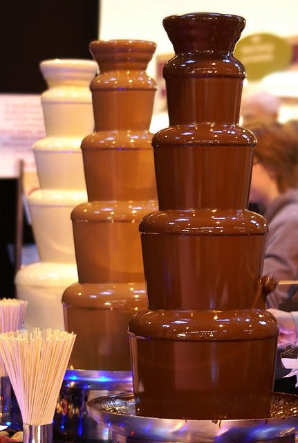 Luxury 7-tier chocolate fountain.