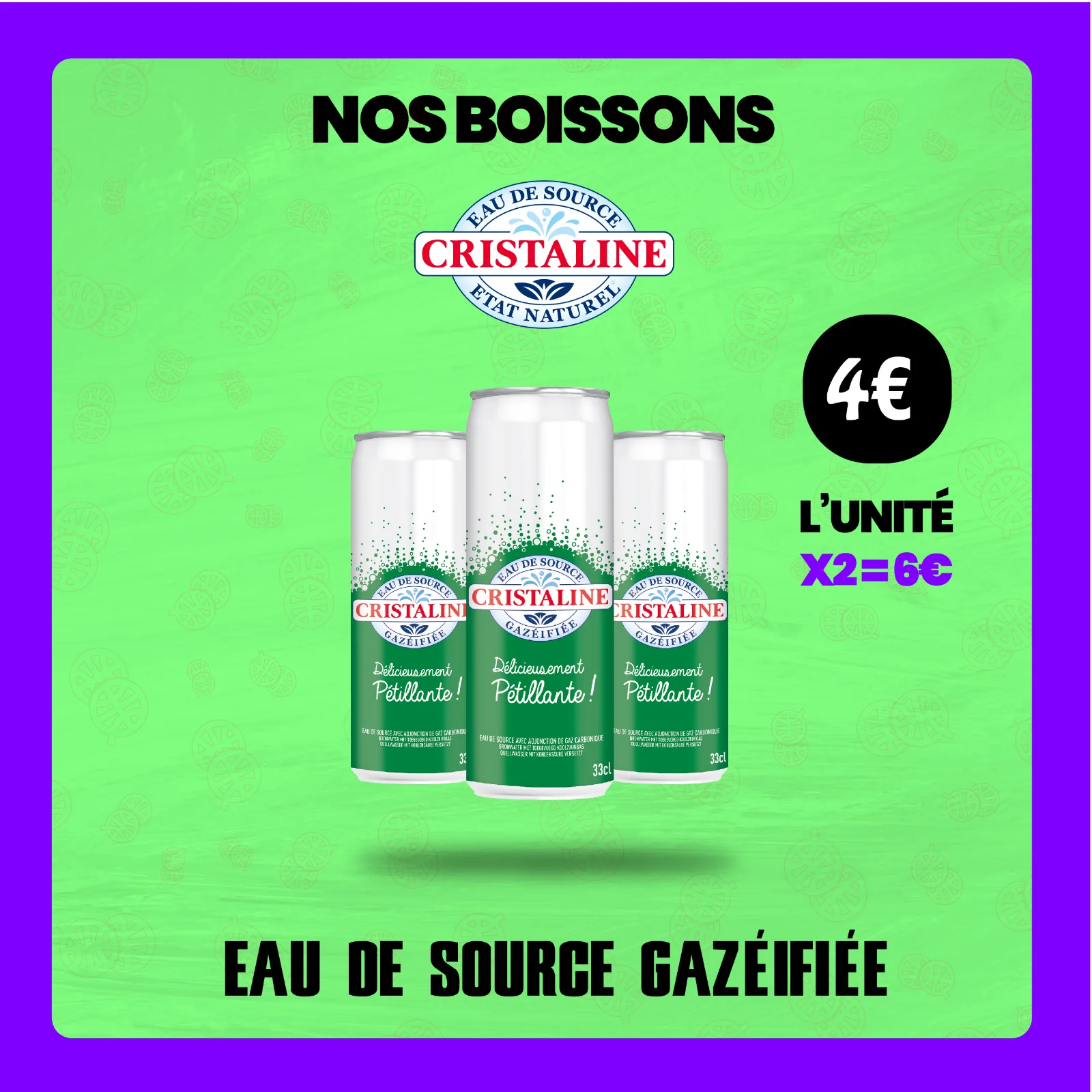 EAU GAZÉIFIÉE