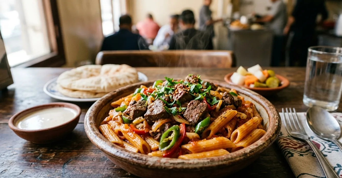 مكرونه كبدة