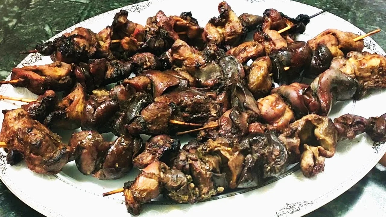 كيلو كبد وقوانص على الفحم  