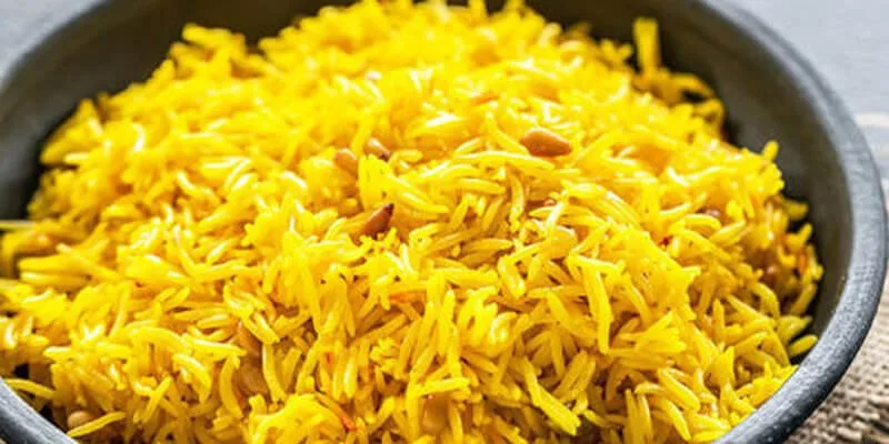 طبق أرز بسمتي