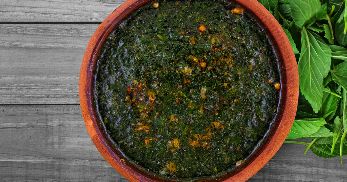 شوربة الملوخية بالدقة