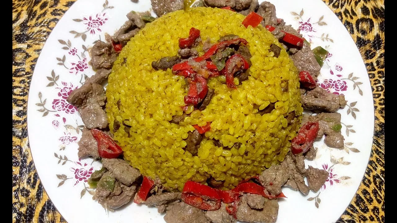 ارز بسمتي بالكبدة الاسكندراني