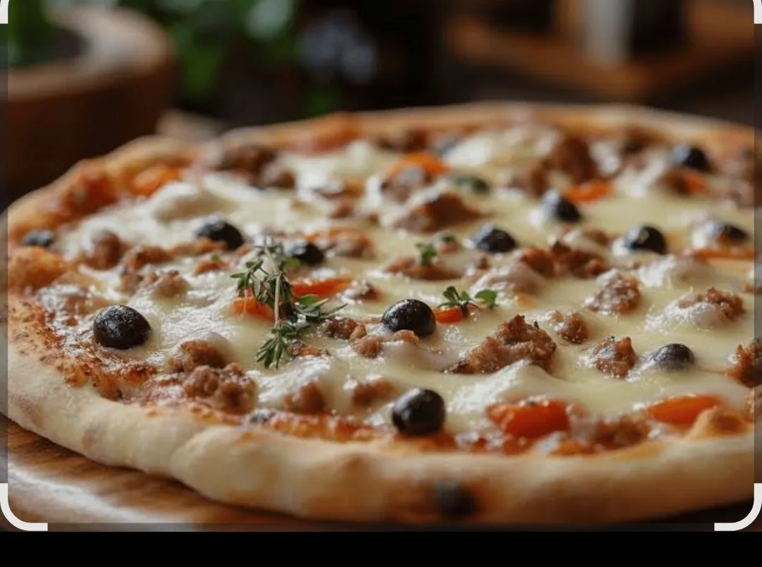 Pizza viande hachée 