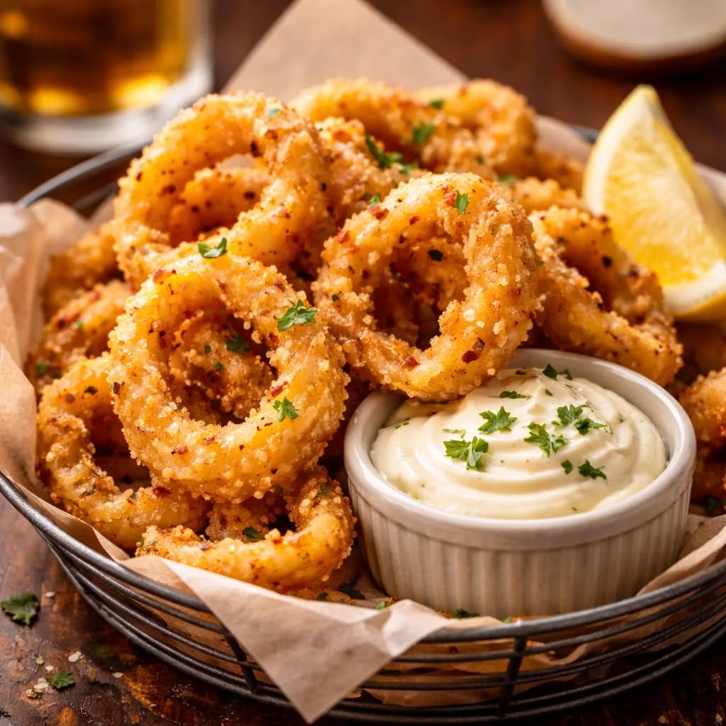 Anneaux de Calamars Croustillants