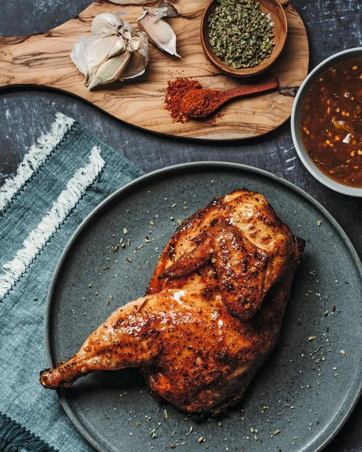 1/2 POULET BRAISÉ PERLE