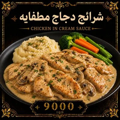 شرائح دجاج مطفايه