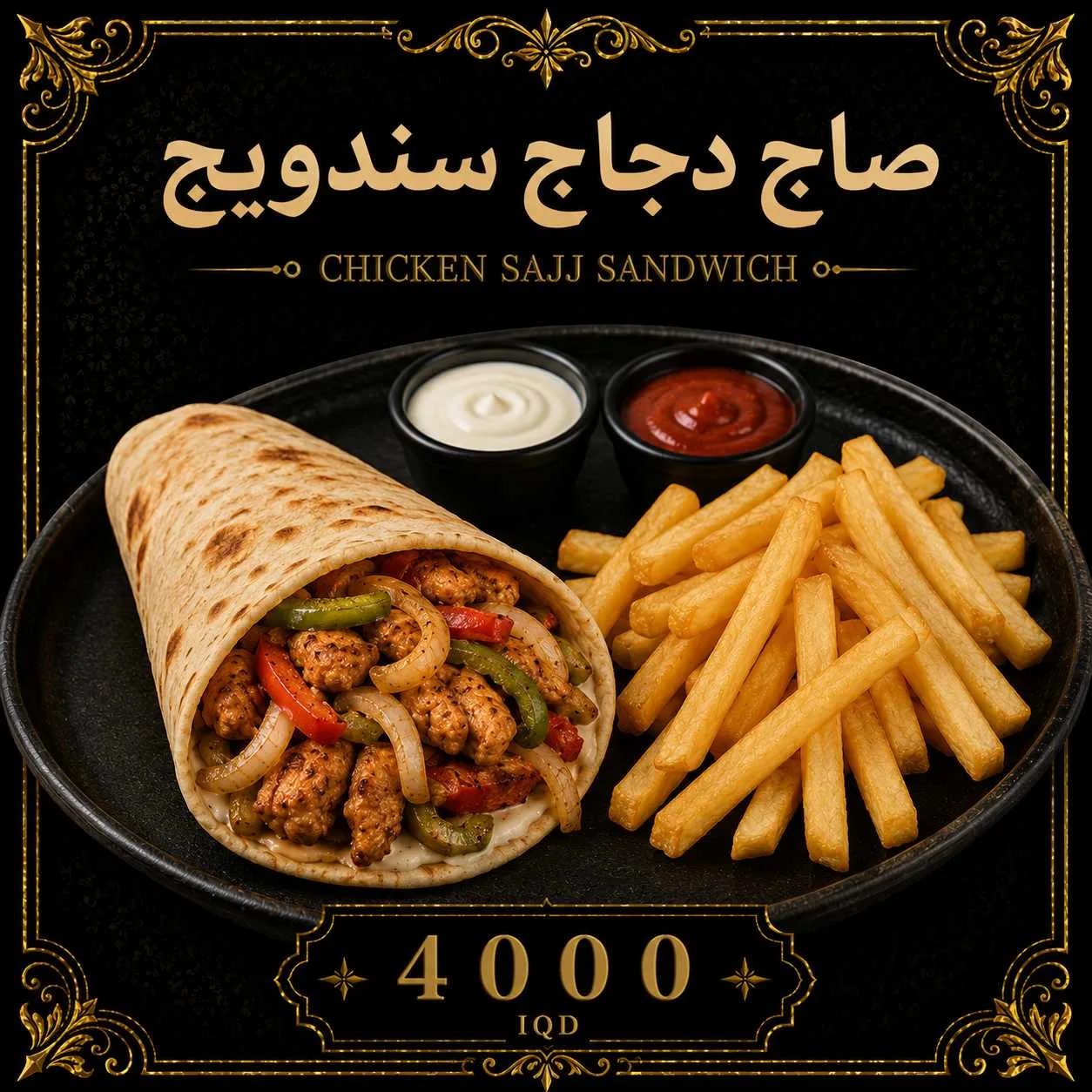 صاج دجاج  مع فنكر