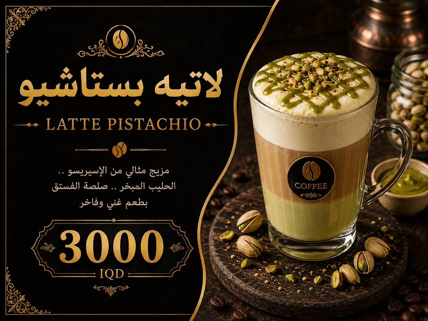 لاتيه بستاشيو