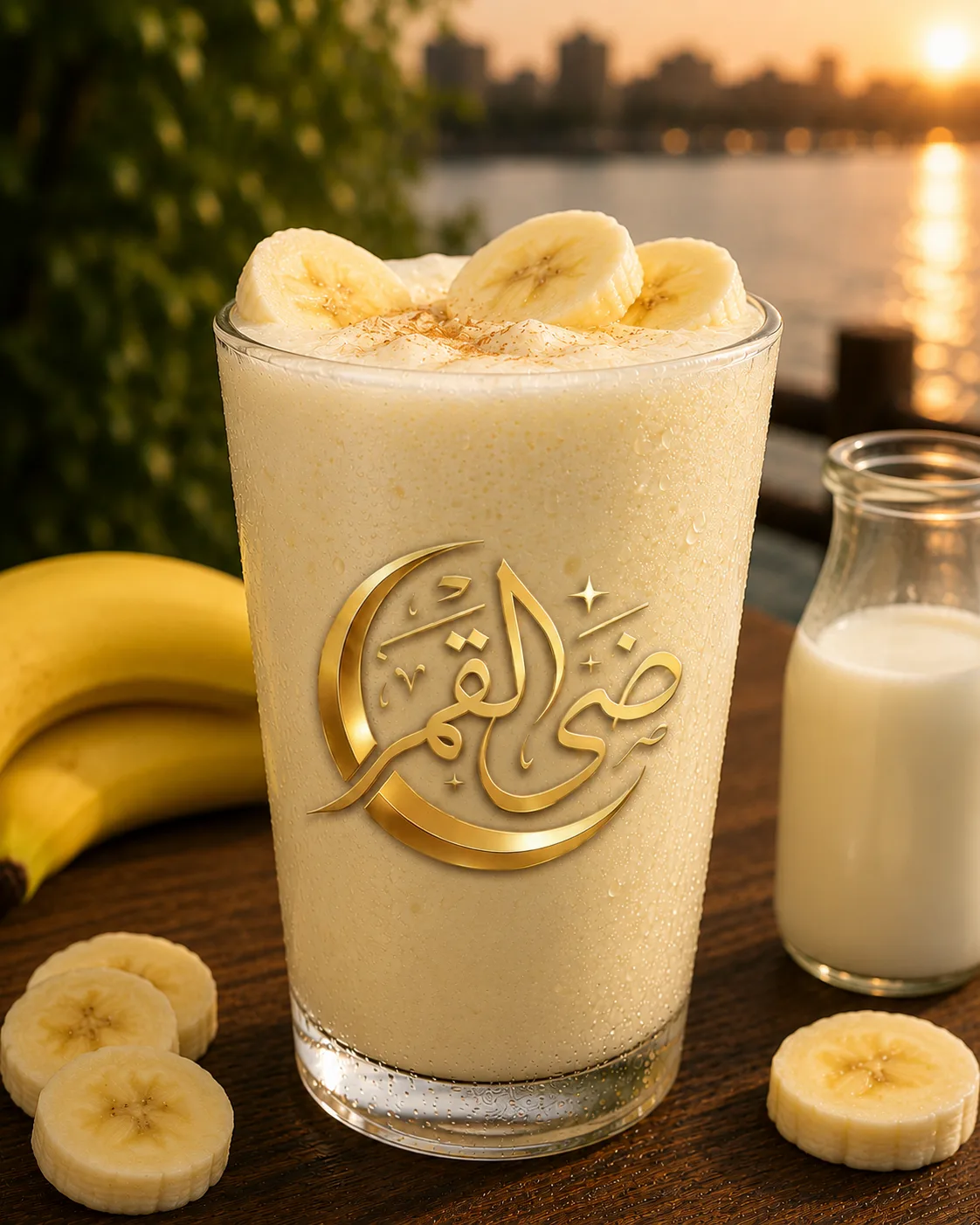 موز بالحليب
