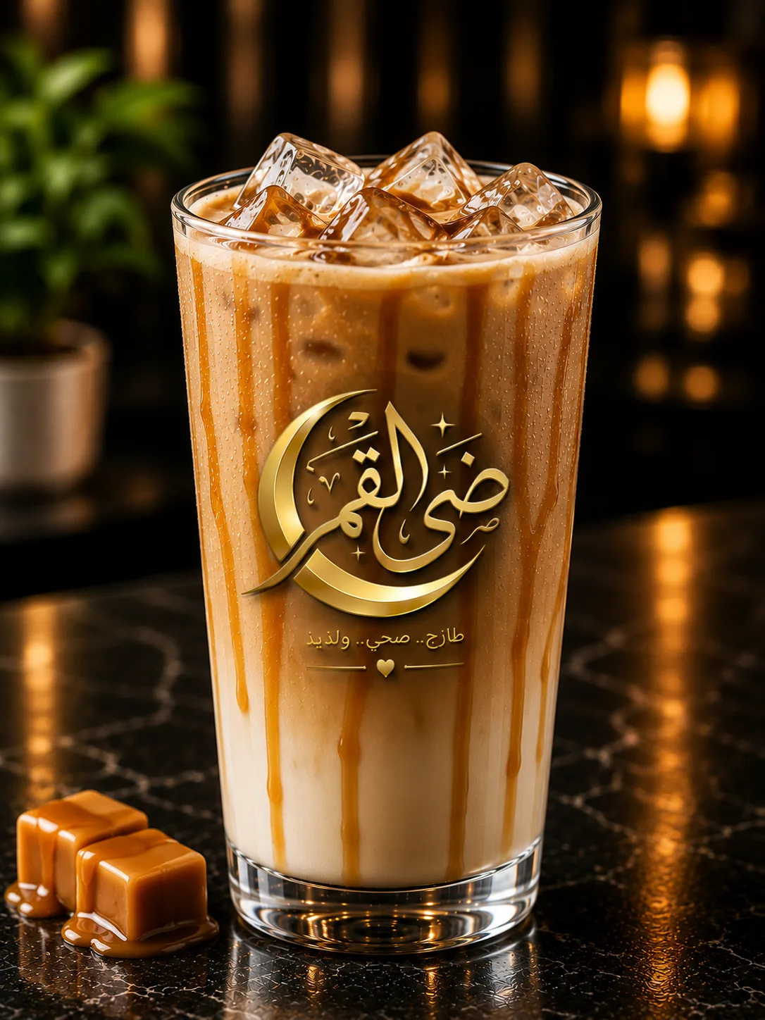 ايس لاتيه كراميل