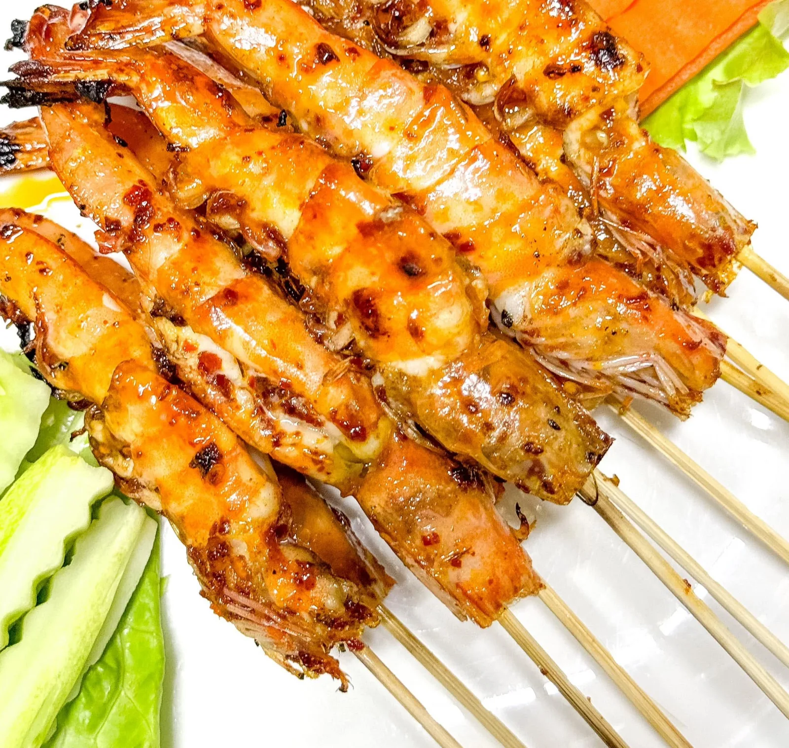 បង្គាអាំងអំបិលម្ទេស