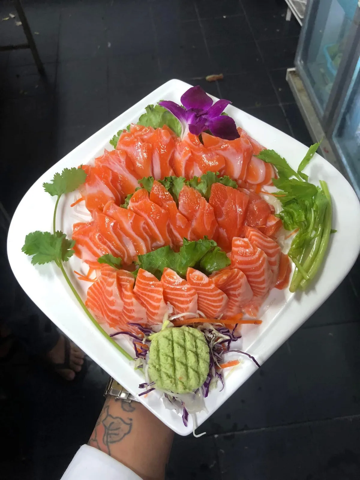 ត្រីសាម៉ុនឆៅ(ចានធំ)