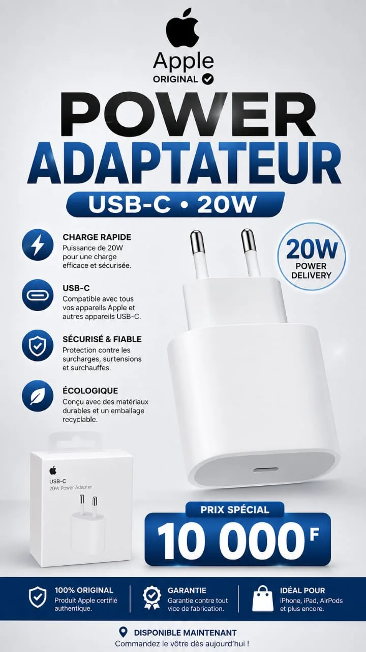 Chargeur Adaptateur Apple
