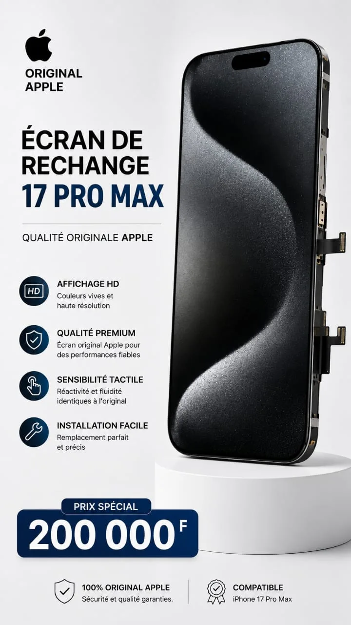 Écran IPhone 17 pro max 