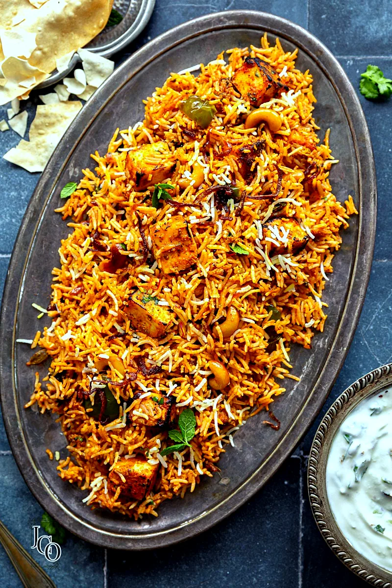 Paneer Tikka Biryani