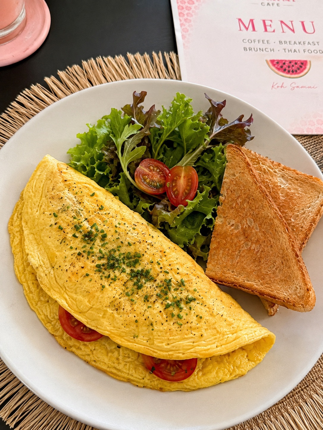 Omelette with Toast