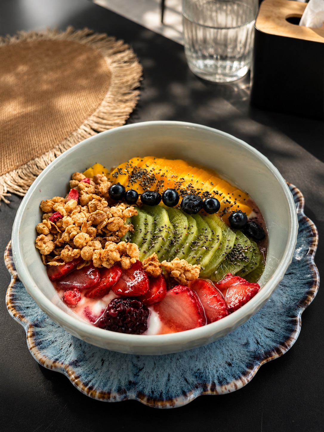 Mixed Fruits Chia & Granola Yogurt Bowl