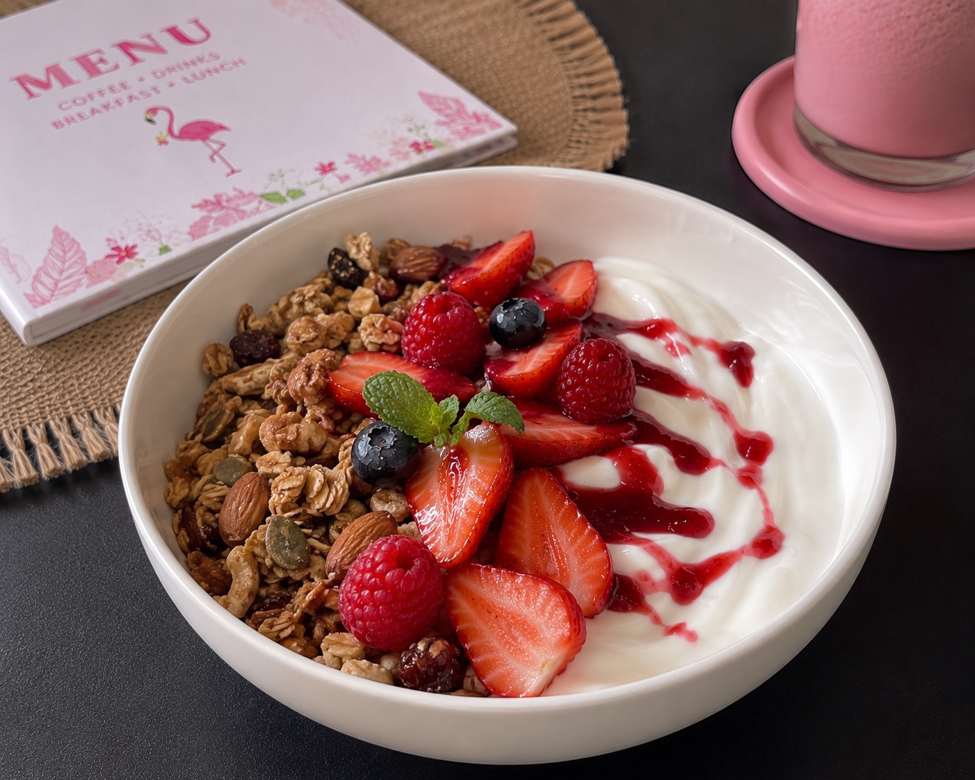 Red Fruits Granola Yogurt Bowl