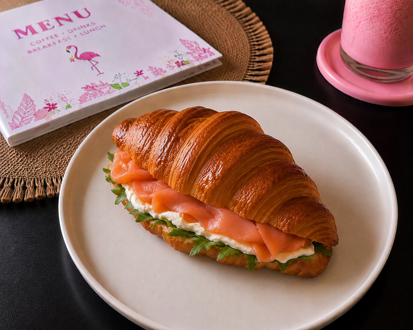 Salmon Cream Cheese Croissant