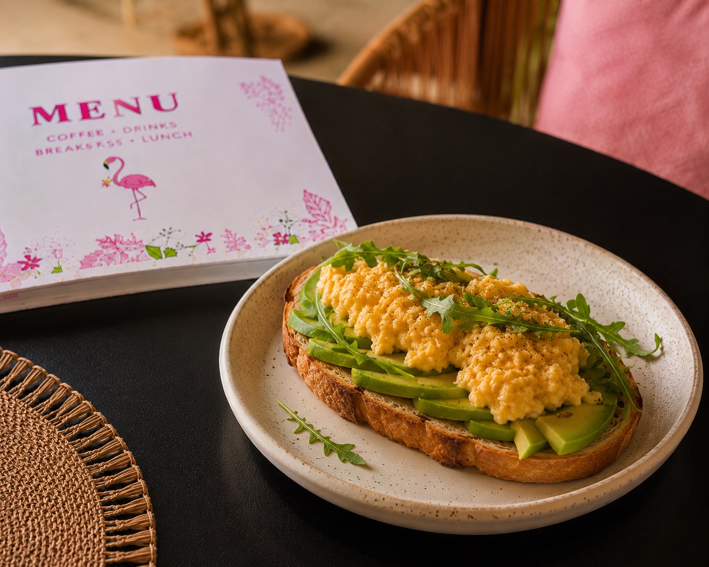 Avocado Toast with Scrambled Egg