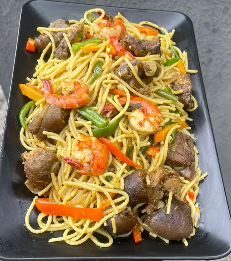 Spaghetti blanc viande