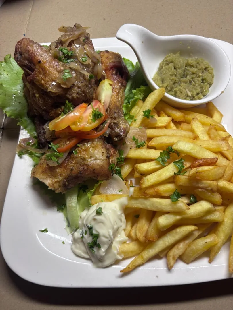 Frites + Demi Poulet