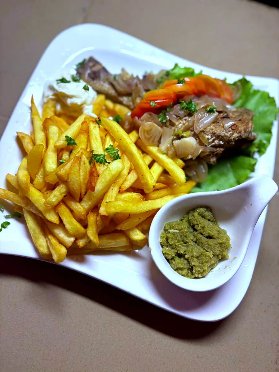 Frite + Demi Poisson