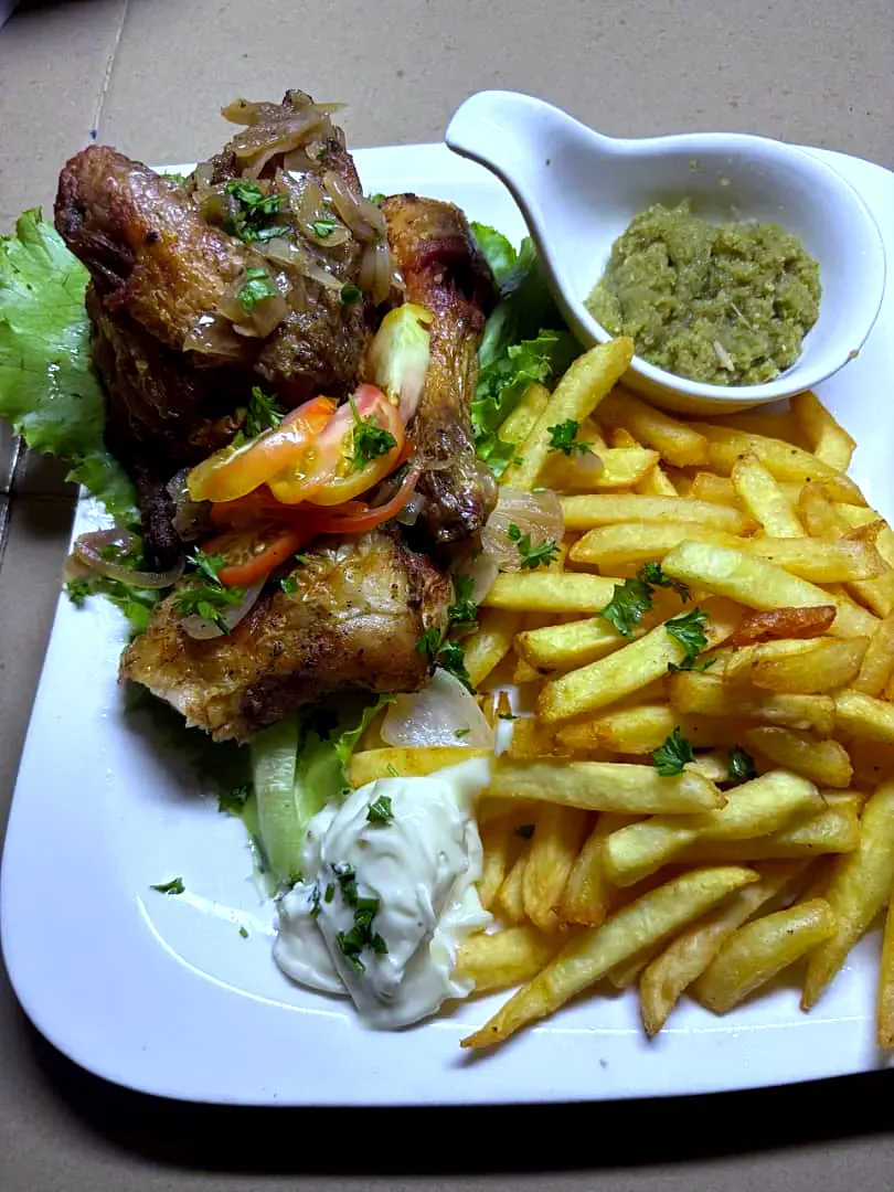 Frites + Demi Poulet