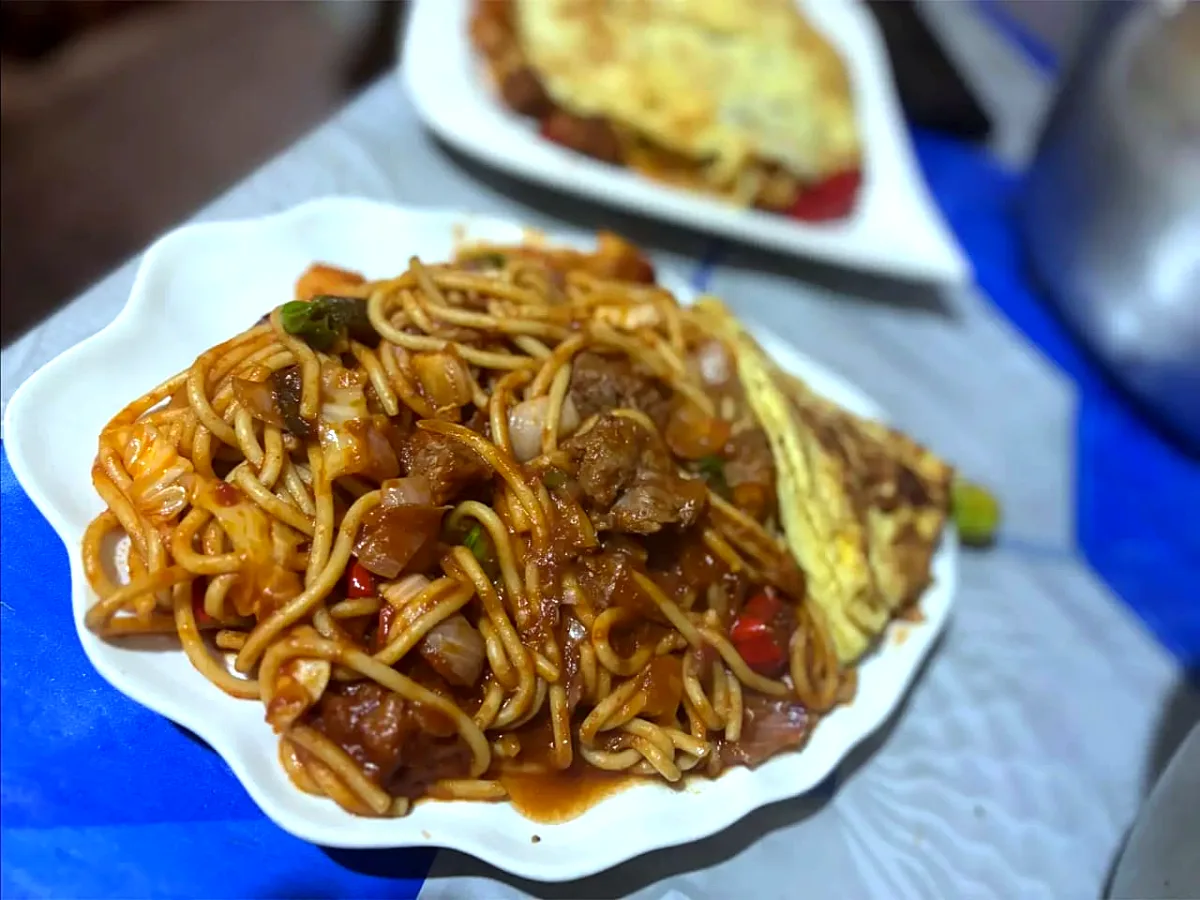 Spaghetti rouge viande